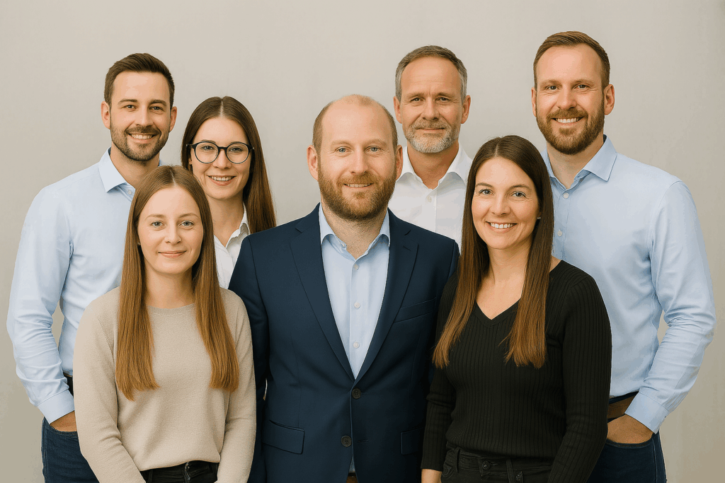 über uns Business Team Gruppenfoto